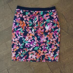 ANN TAYLOR NEW Women's Colorful‎ Wild Blooms Floral Print Pencil Skirt 14 NWT